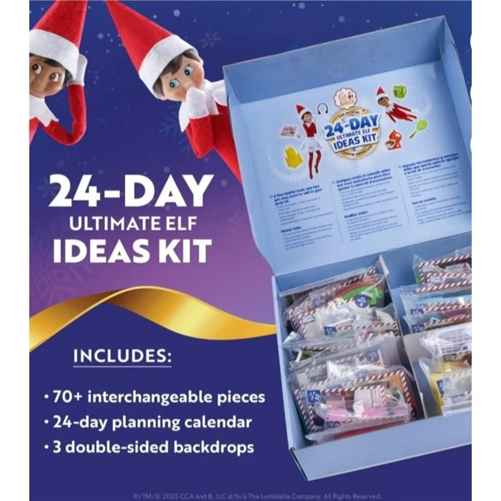 The Elf on the Shelf 24-Day Ultimate Kit – Official Elf Ideas and Props